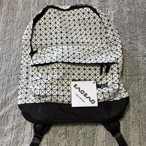 Issey Miyake Monochrome Geometric Backpack